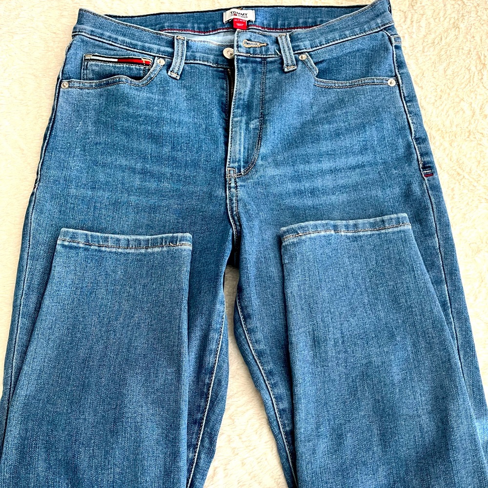 Skinny high rise jeans